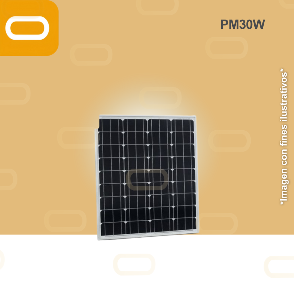 Panel Solar 30W Monocristalino