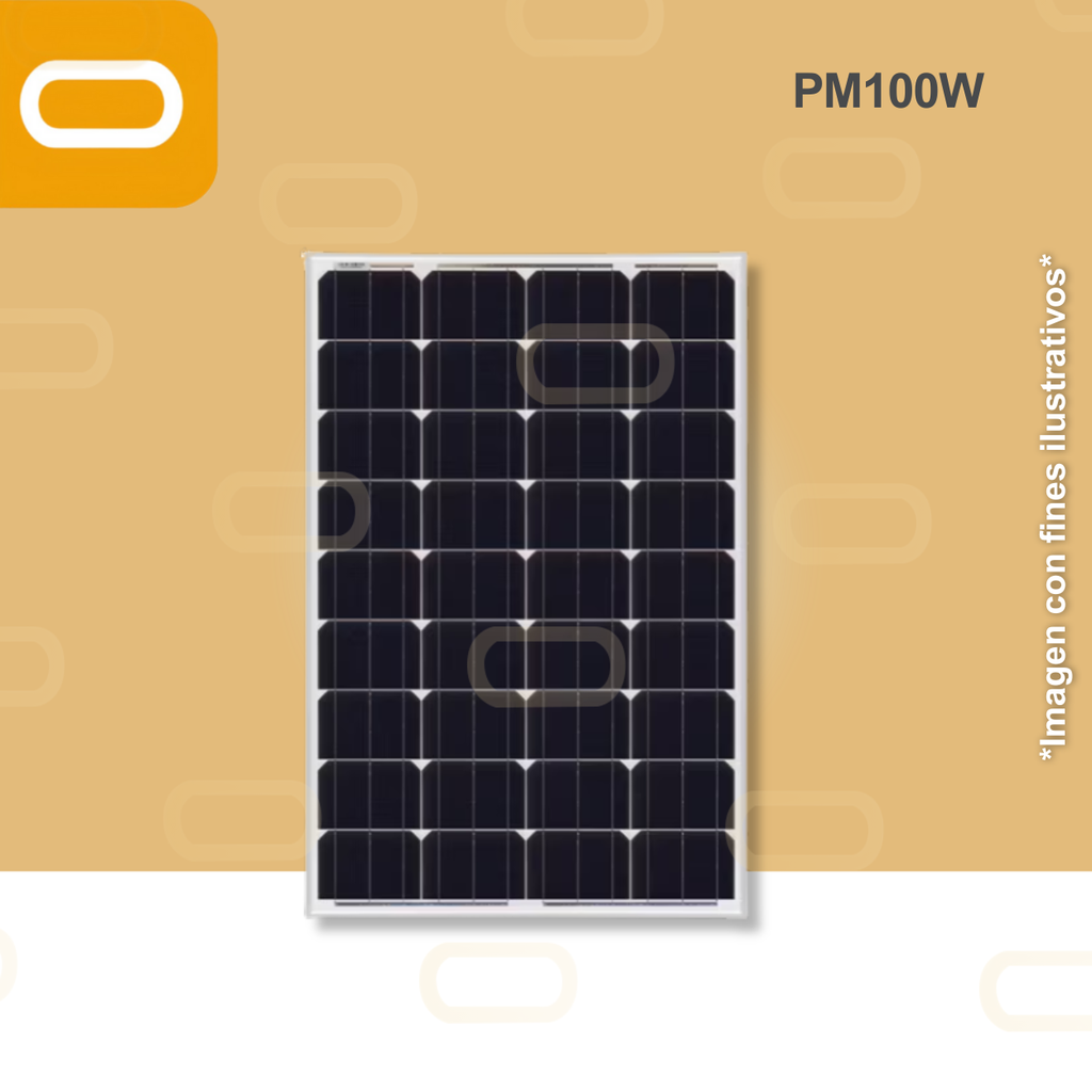 Panel Solar 100W Monocristalino