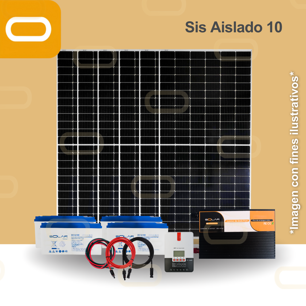 Sistema Aislado 10 kWh al día 615W