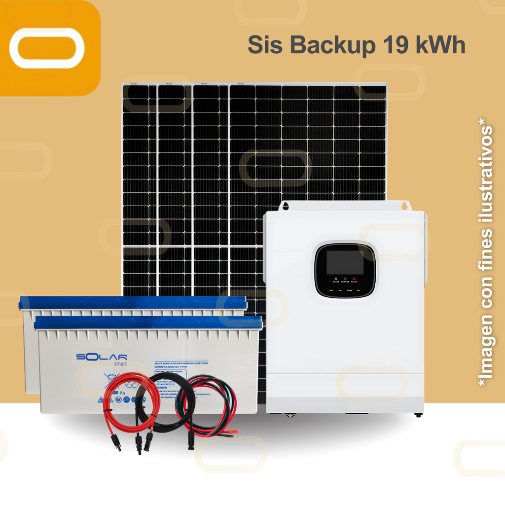 Sistema de Backup 19 kWh al día / 4920Wp