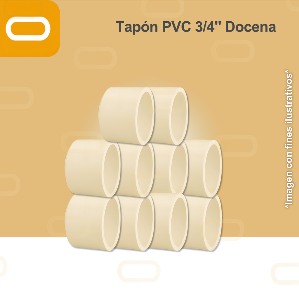 Tapón CPVC 3/4" - Docena