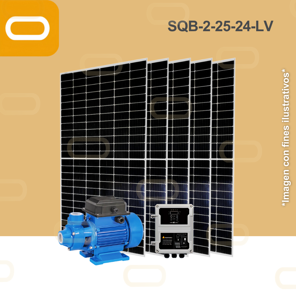 Sistema Bomba Solar Periferica SQB-2-25-24-LV-650W