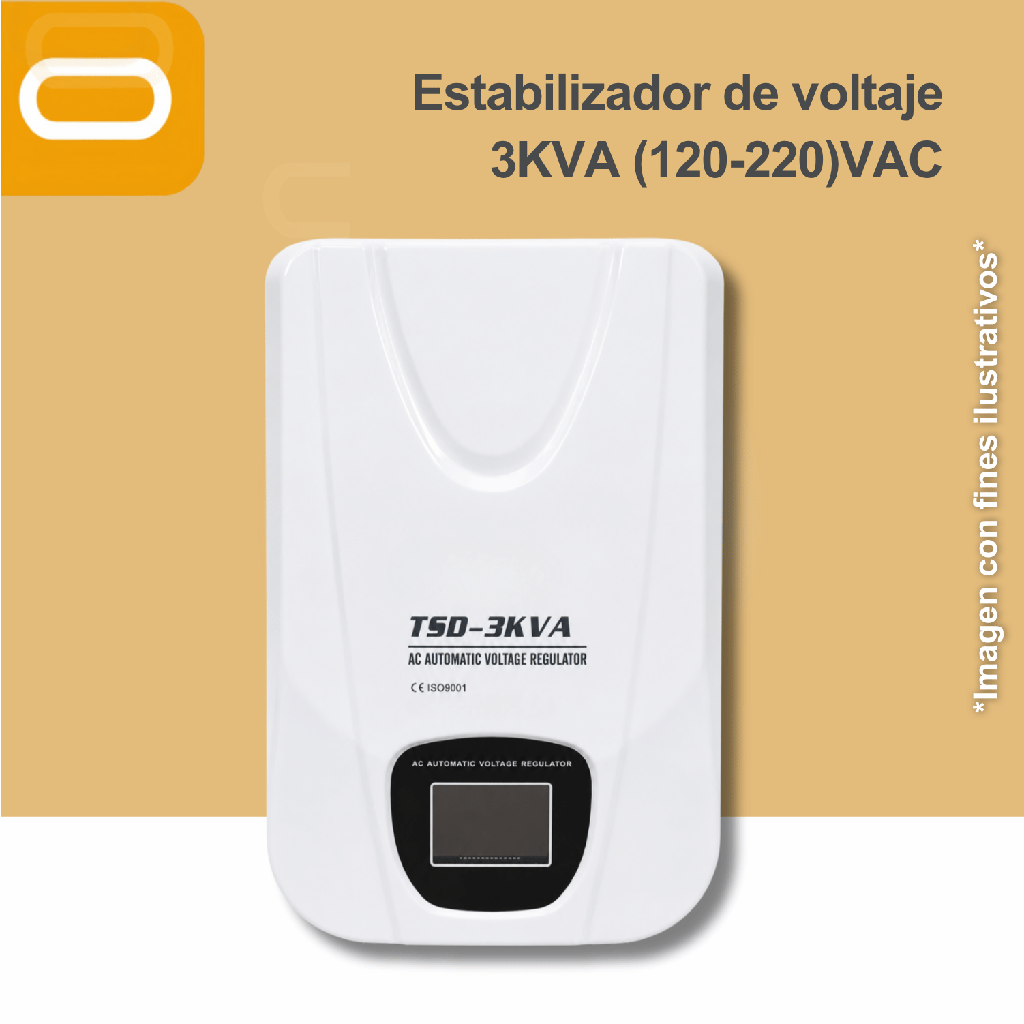 Estabilizador de voltaje 3KVA (120-220)VAC