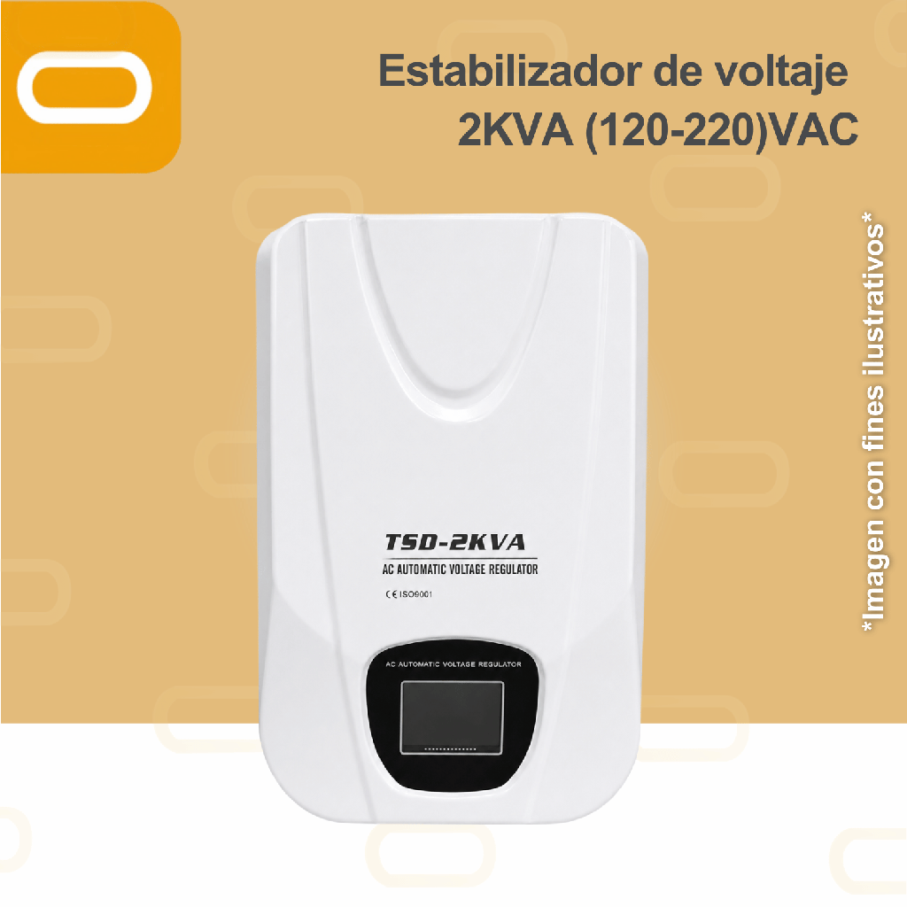 Estabilizador de voltaje 2KVA (120-220)VAC