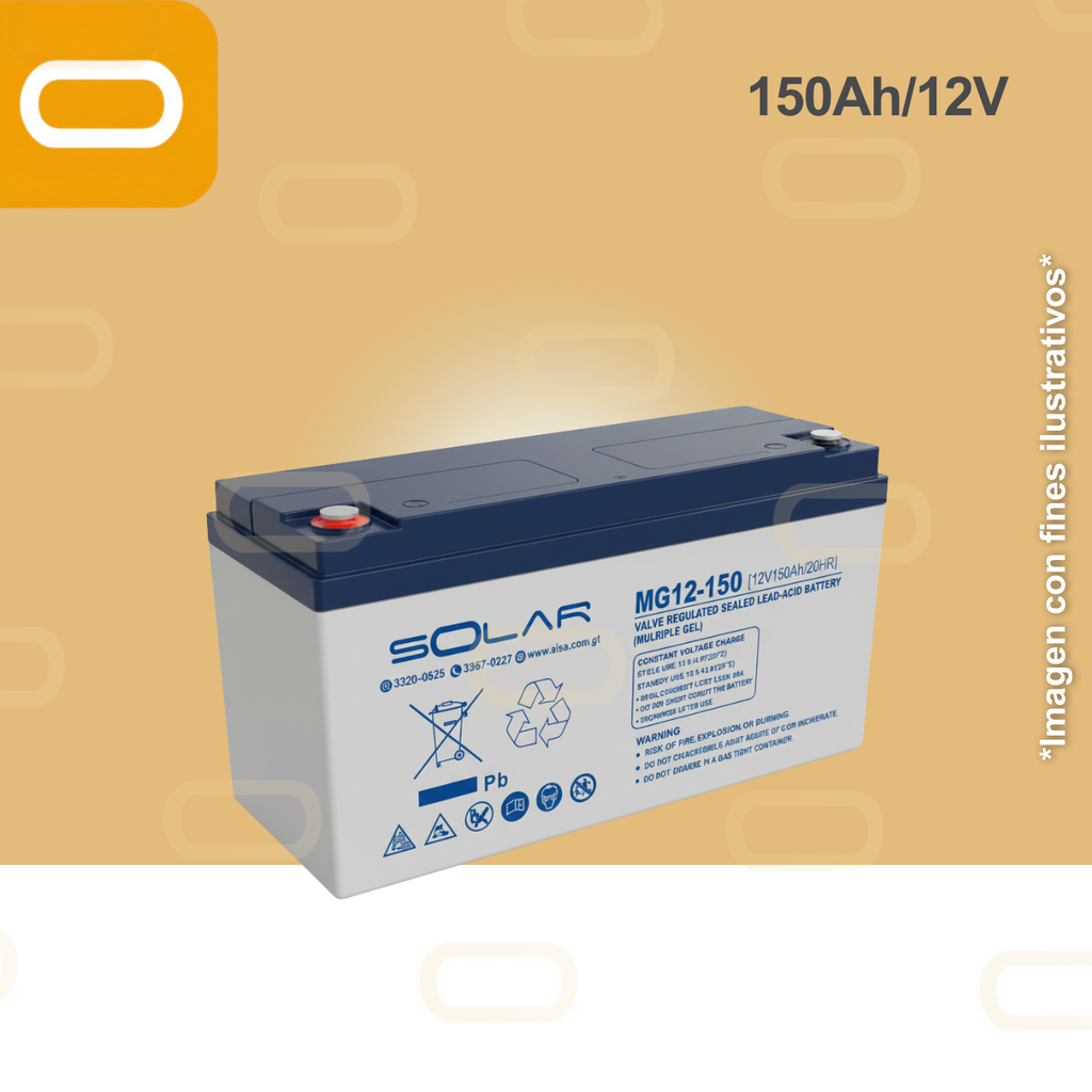 Batería de Gel 150Ah / 12V