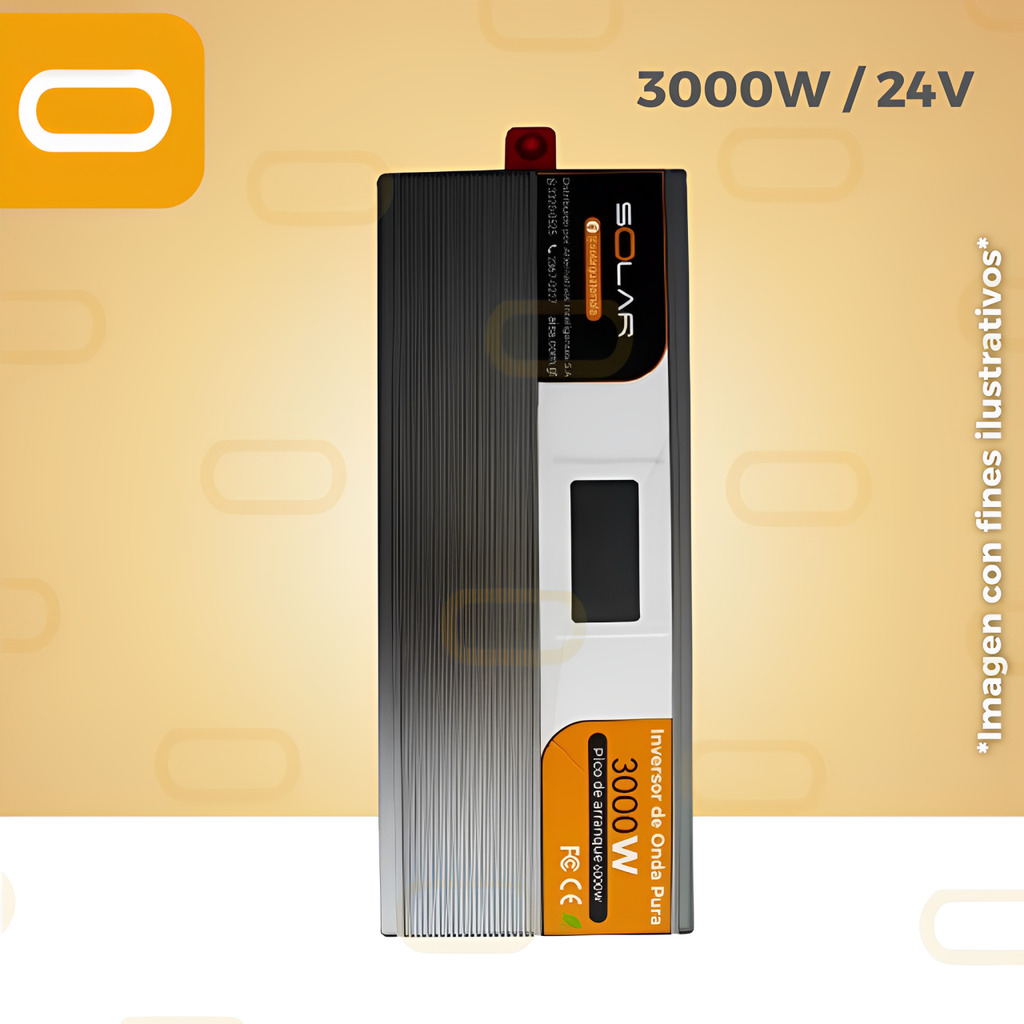 Inversor Off Grid Solar Pro 3000W 24V