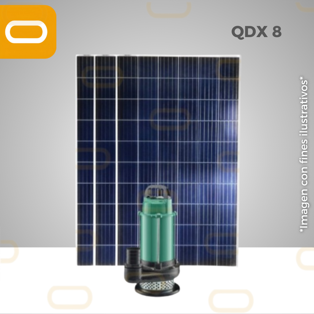 Sistema bomba de caudal sumergible QDX8