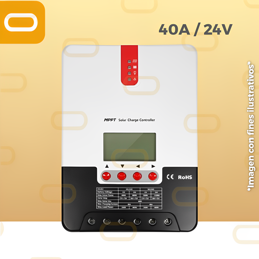 Controlador MPPT 40A / 24V