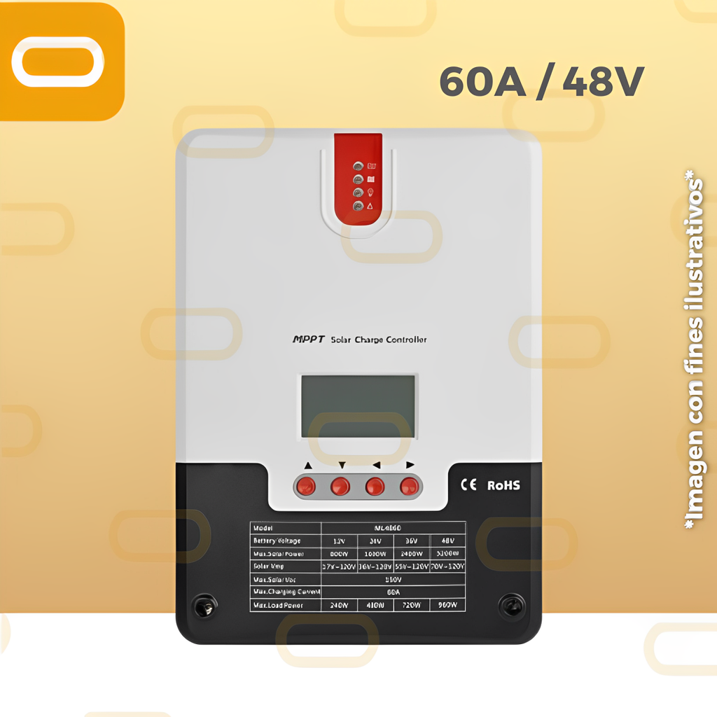 Controlador MPPT 60A / 48V
