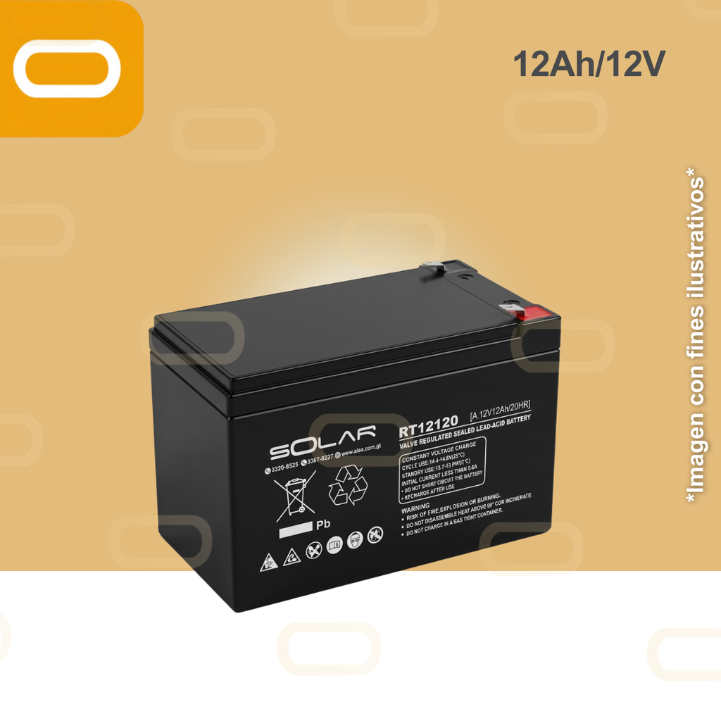 Batería de Gel 12Ah / 12V