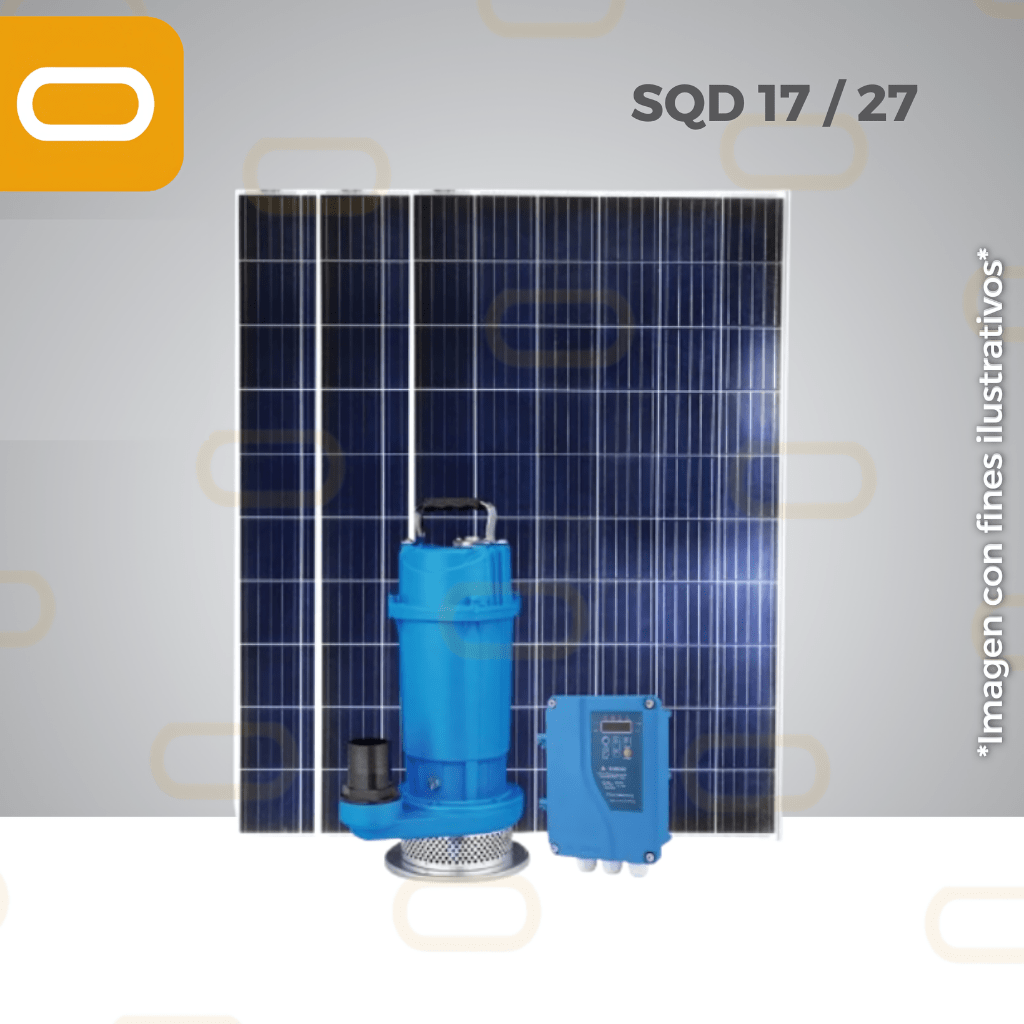Sistema Bomba sumergible de caudal SOLAR SQD-17-27
