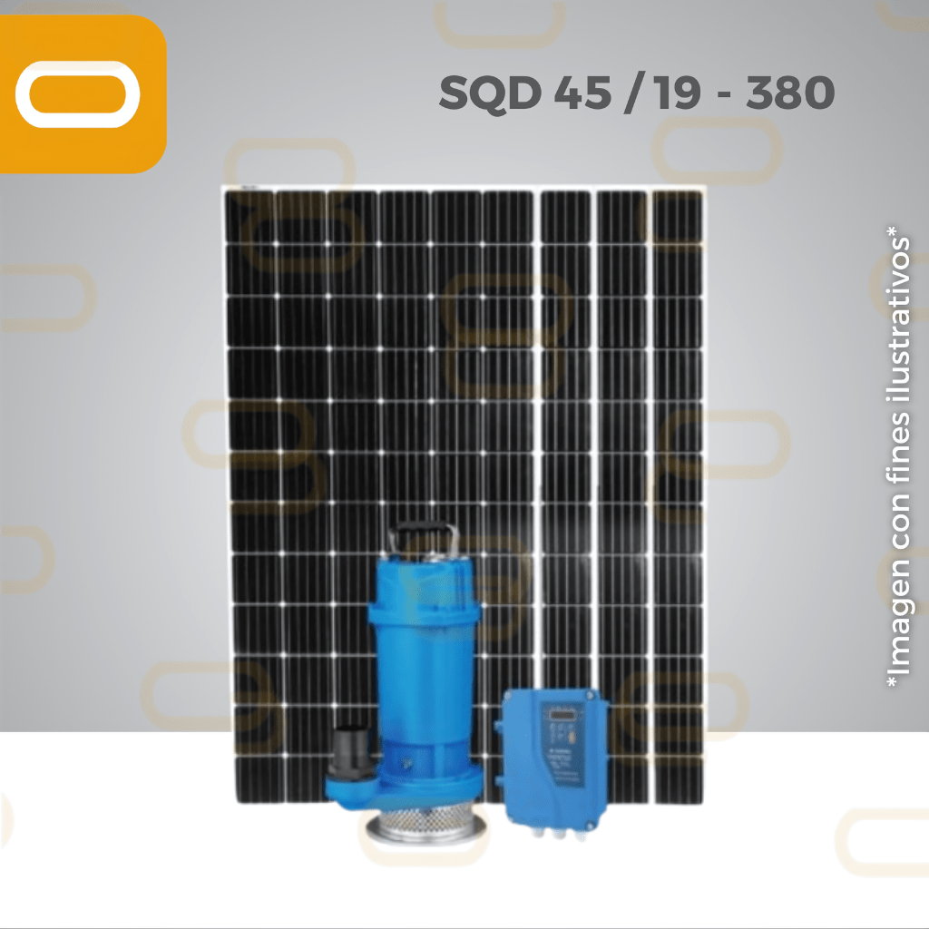 Sistema Bomba sumergible de caudal SOLAR SQD-45-19-380