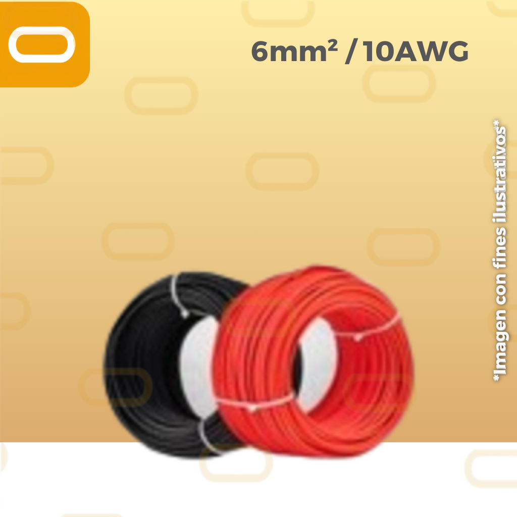 Metro de Cable de Batería 6mm² / 10AWG