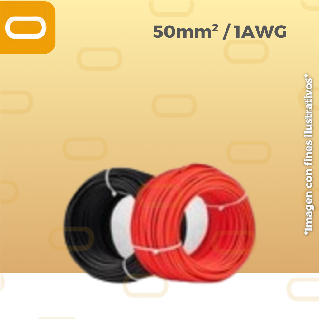 Metro de Cable de Batería 50mm² / 1AWG