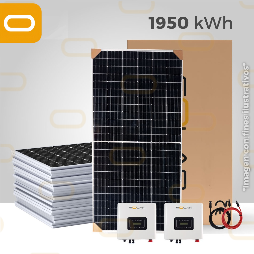 Sistema Atado a la Red 1950 kWh al mes / Inv6KW