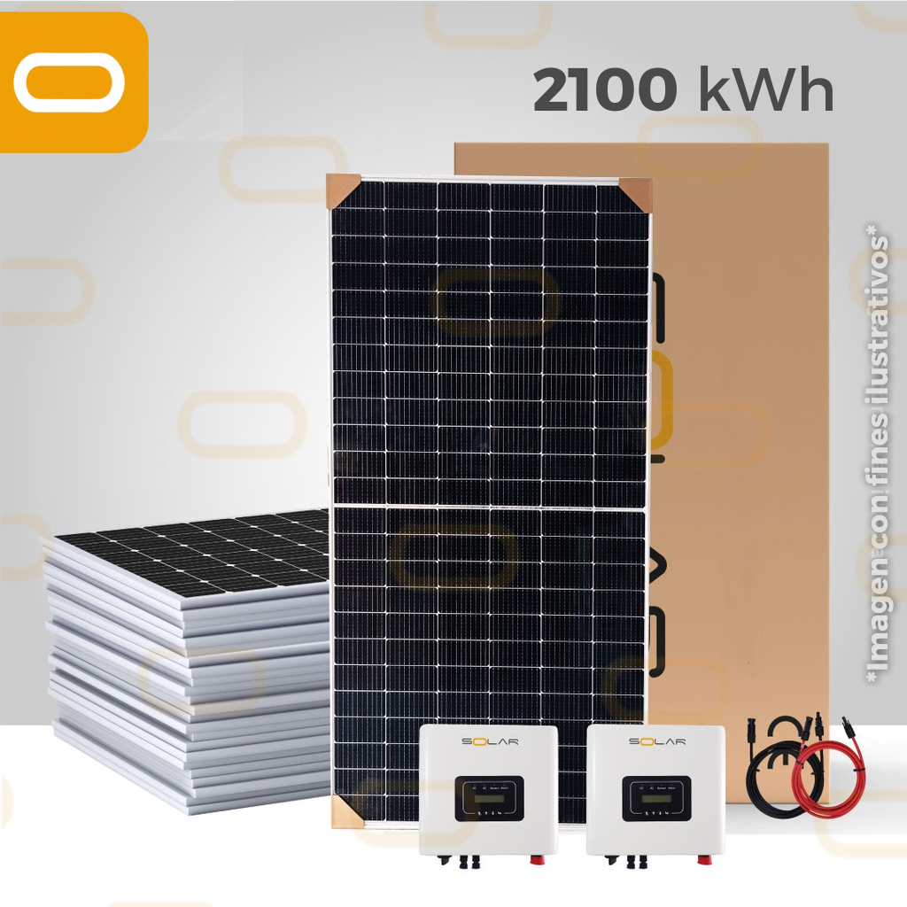 Sistema Atado a la Red 2100 kWh al mes / Inv6KW