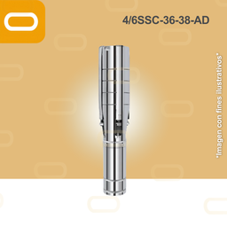 [19-189-4/6SSC-36-38-220-2200-AD] Bomba Sumergible SOLAR 4/6SSC-36-38-AD