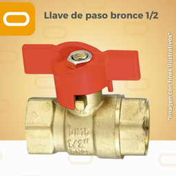 [Llave-Paso-bronce-1/2] Llave de paso bronce 1/2