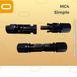 [ParMC4simple] Conector MC4 simple (macho y hembra)