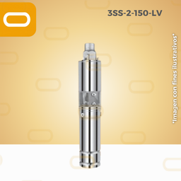 [23-007-LV-3SS-2.0-150-72-750-LV] Bomba sumergible SOLAR 3SS-2-150-LV