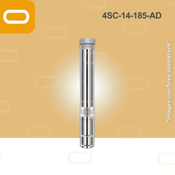 [23-072-AD-4SC-14-185-530-4000] Bomba sumergible SOLAR 4SC-14-185-AD