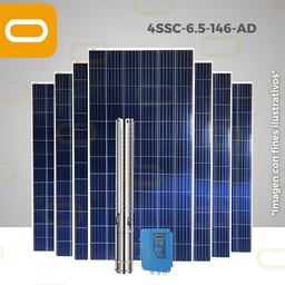 [Sis-23-101-AD-4SSC-6.5-146-170-1300-AD-PM380W] Sistema Bomba Sumergible 4SSC-6.5-146-AD-380