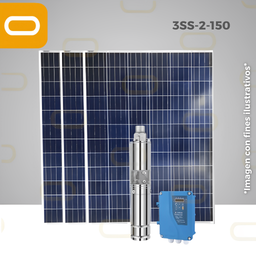 [Sis-19-044-3SS-2.0-150-48-750-PM550W] Sistema Bomba Sumergible 3SS-2-150-550
