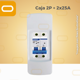 [Caja-2x25A] CAJA 2 POLOS + FLIPON 2x25A Chint