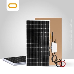 [Sis-AR-150-1.0K-550W] Sistema Atado a la Red 150 kWh al mes/ 1.0K-550