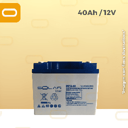 [Batería-40Ah] Batería de Gel 40Ah / 12V