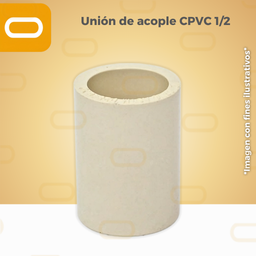 [Unión-CPVC-1/2"] Unión de acople CPVC 1/2"