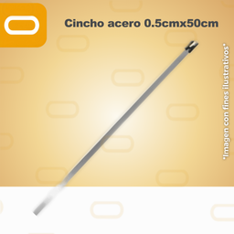 [Cincho Acero-0.5x50-Inox] Cincho de acero inoxidable 0.5cmx50cm