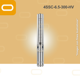 [25-116-HV-4SSC-6.5-300-300-3000] Bomba sumergible SOLAR 4SSC-6.5-300-HV
