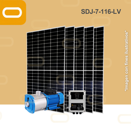 [Sis-25-347-LV-SDJ-7-116-110-1500-PM615W] Sistema Bomba Solar Periferica SDJ-7-116-LV-615W