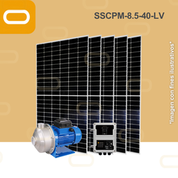 [Sis-25-382-LV-SSCPM-8.5-40-72-900-PM450W] Sistema Bomba Solar de Caudal no sumergible SSCPM-8.5-40-LV-450W