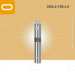 [25-007-LV-3SS-2-150-72-750] Bomba sumergible SOLAR 3SS-2-150-LV