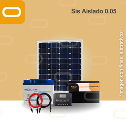 [Sis Aislado 0.05] Sistema Aislado 0.05 kWh al día 15W