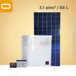 [Sis-Congelador-88L] Sistema SOLAR Congelador 3.1 pies³ / 88 Litros