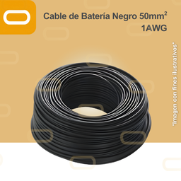[Cable Bat Negro 25mm²] Cable de Batería 25mm²  Negro / 4AWG
