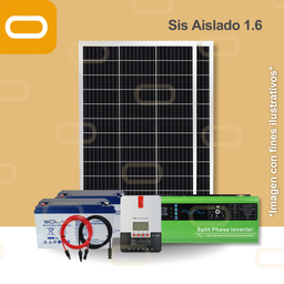 [Sis Aislado 1.6 240V] Sistema Aislado 1.6 kWh al día 330W Salida 240V AC