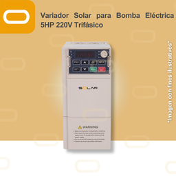 [SU100D-D2-4.0GB] Variador Solar para Bomba Eléctrica de 5HP de voltaje 220V Trifásico