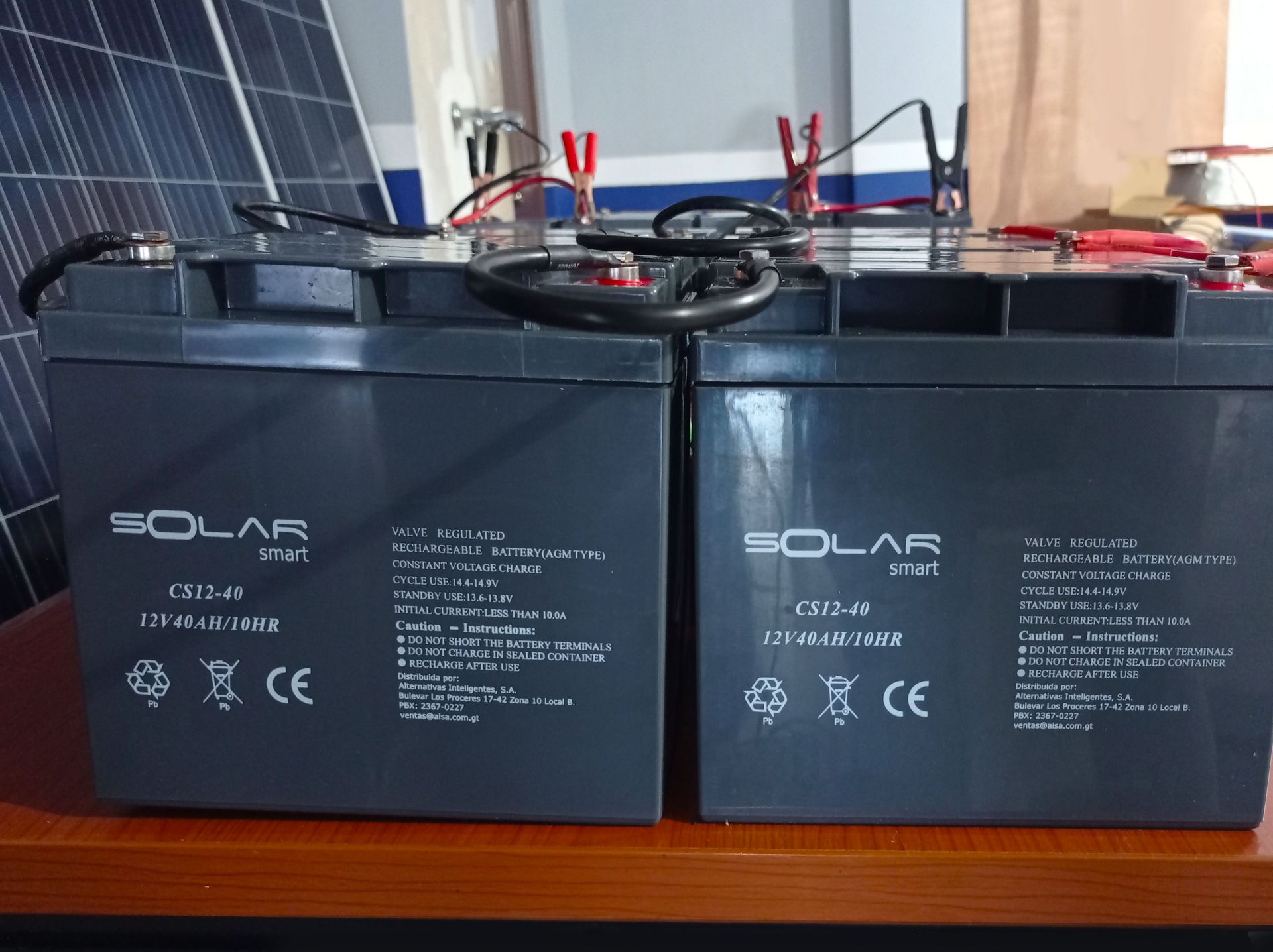Instalacion 2 de Batería de Gel 4.5Ah / 12V