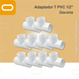 [Adaptador-T-PVC-1/2-Docena] Adaptador T PVC 1/2" Docena