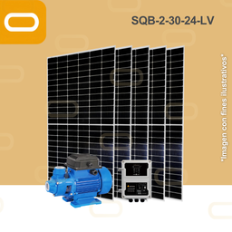[Sis-25-321-LV-SQB-2-30-24-280-LV-PM650W] Sistema Bomba Solar Periferica SQB-2-30-24-LV-650W