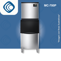 [Icemaker-MC-700P] Máquina de hacer hielo Comercial - MC700P - (278 a 556 Lbs/24 hrs)