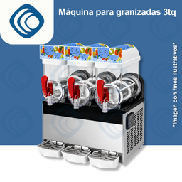 [Máquina-granizadas-XRJ15L×3-PCB] Máquina de granizadas 3 tanques