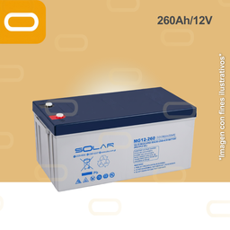[Batería-260Ah] Batería de Gel 260Ah / 12V