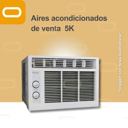 [AC-Ventana-5K] Aire Acondicionado de Ventana-5,000 BTU/h