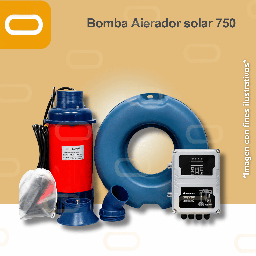[25-411-AIR-SA27-5-72-750] Aireador Solar para Piscicultura Jet 72V-750W