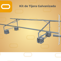 [Kit-Tijera] Kit de Herraje Tijera Galvanizada